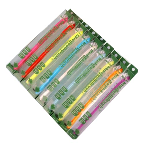Image of 9 Pack Small Dog Toothbrush Cat Toothbrush Pet Toothbrush Mini Head Soft Dog Cat Tooth Brush for Sensitive Gum Puppy, Kitten, Cats & Small Breed Dogs, Portable Travel Friendly and Easy to Use