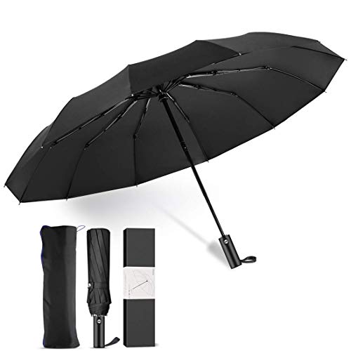 LDhome 折りたたみ傘 日傘 UVカット率99.9% ワンタッチ 自動開閉 遮光 テフロン撥水加工 210T高強度グラスファイバー 強風 12本骨 118cm 晴雨兼用