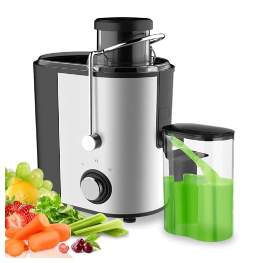 Juicer,3Inch Wide Feed Chute Juicers Whole Fruit and Vegetable, 600W High Juice Yield Juicer Machine Stainless Steel, BPA-Free, Easy to Clean