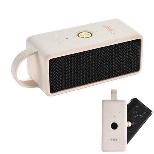 EUGOOCX Silicone Protective Case Skin Cover Compatible with Marshall Emberton III Portable Bluetooth Speaker (Beige)