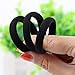 Antye Hair Tie, 100Pcs Black Onyx - Soft Cotton, Seamless Hair Elastic for Thick or Thin Hair, No Snag, Dent or Breakage, Baseball & Tennis Suitable, All Age Friendly