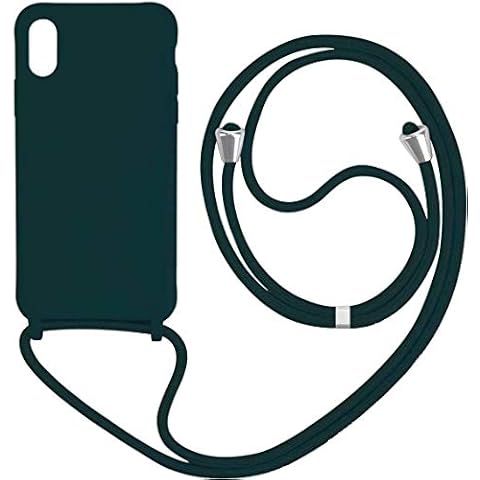1stfeel Funda para iPhone XS con cuerda y protección anti-shock Cover