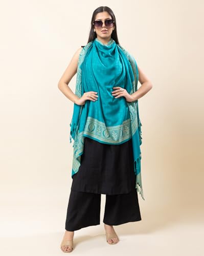 Image of Wrap me Warm Shawl for Women | Soft Viscose Acrylic Poly Wool Shawl - Warm & Lightweight Winter Wrap - Stylish Ethnic Stole for Women - 1010