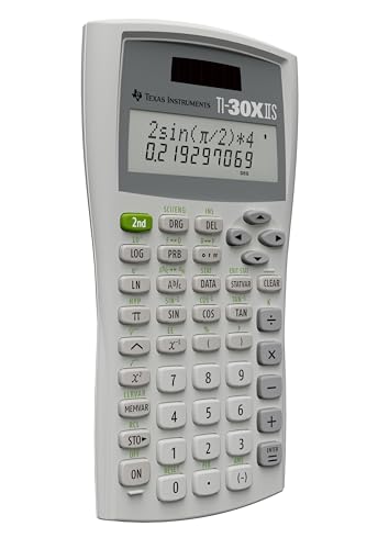 Image of Texas Instruments TI30XIISWHITE 2-Line Scientific Calculator