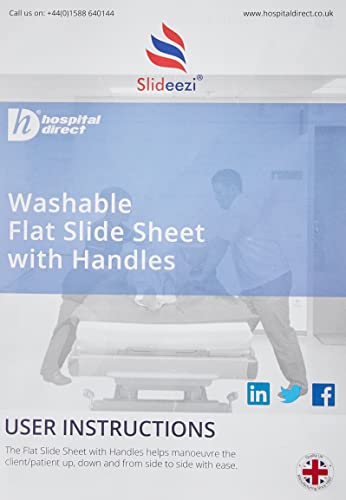 Hospital Direct Slideezi Bettlaken mit Griffen, waschbar Cover