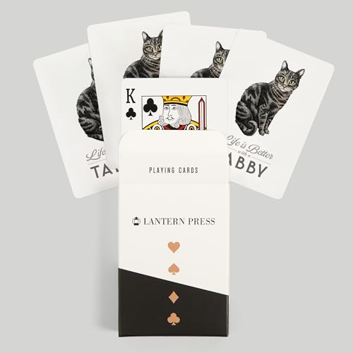 Lantern Press Tabby Cat 52 Cartas Poker miniatura 6