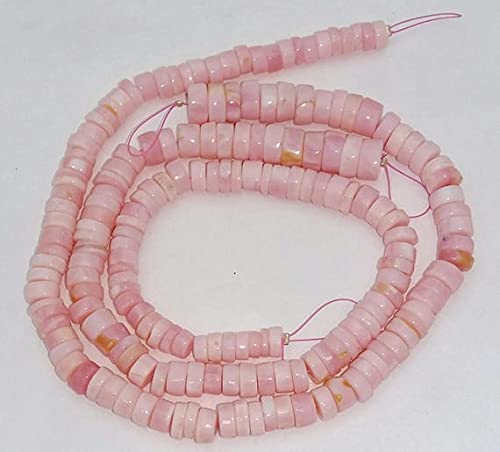Perles heishi opale rose naturelles pour créer un collier bohème chic et élégant