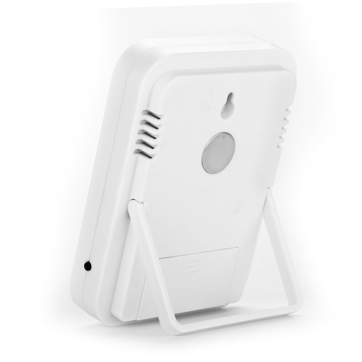 Toyvian Igrotermografo Digitale Per Interni Igrometro Display Led Termometro Ad Alta Precisione Misura Temperatura e Umidità Leggero e Portatile Bianco