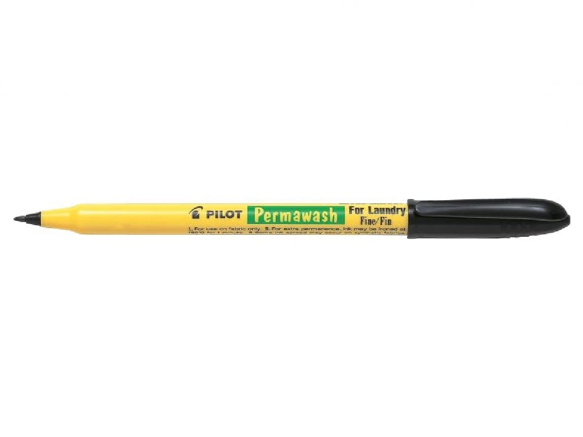 PILOT 98844 Marqueur Laundry tissu Tracé 0,​6 mm pointe poly acétate encre base eau