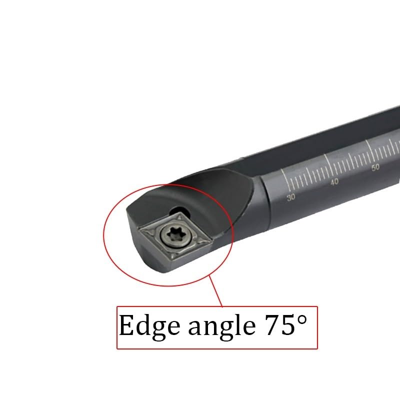 1pc S12M-SCKCR09 S12M-SCKCL09 Lather Tool Holder 75 Degrees Internal Turning Tools Boring Bar Turning Tools Lather Holder(S12M-SCKCR09)