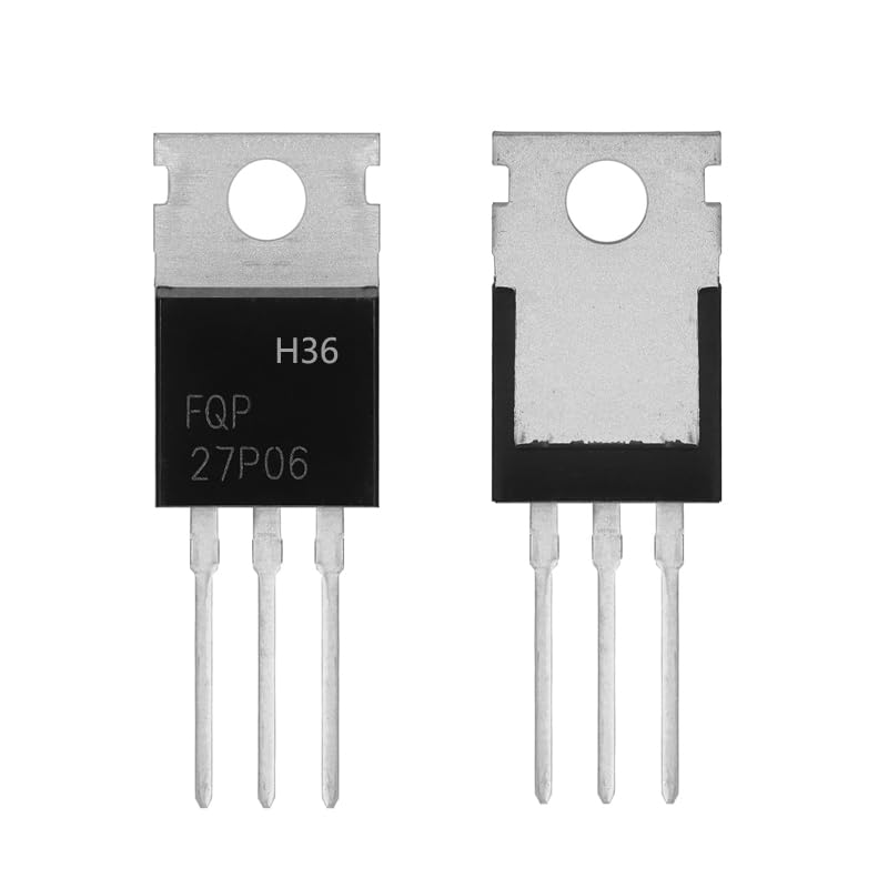 10 Uds FQP27P06 transistores MOSFET 27A 60V 27P06 Transistor Mosfets de Potencia de Canal P 27 Amp 60 voltios TO-220