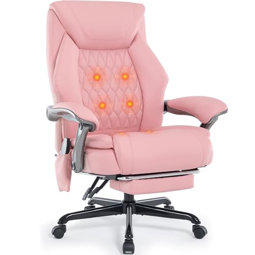Massage Office Chair with Heating, Footrest & Vibration