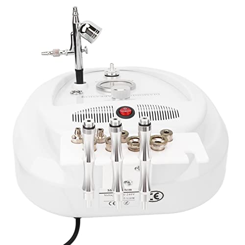 Machine de Microdermabrasion au Diamant, élimination des Points Noirs Exfoliante Hydratante avec Aérographe à 9 Têtes de Rechange Cover