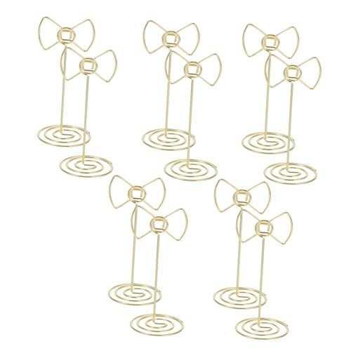 Zerodeko Porta Tarjetas De Visita Lazo Diseño De Pajarita 10 Soportes para Mesa