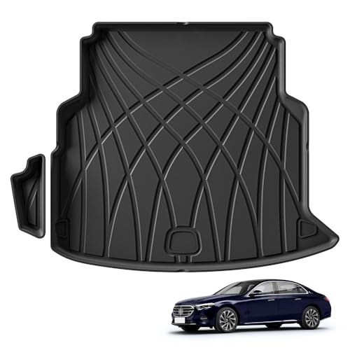 Tapis de sol voiture en TPE pour Benz Classe E 2024 2025 et protection coffre
