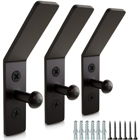 RTZEN Three Decorative Hammered Nail Double Hooks Cover