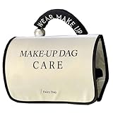 Estuche de Aseo para Viajar, Neceser de Viaje Plegable | de Almacenamiento para Neceser de Aseo – Neceser Desmontable, Organizador de Maquillaje, Plegable 4 en 1, de, Negro y ., Se