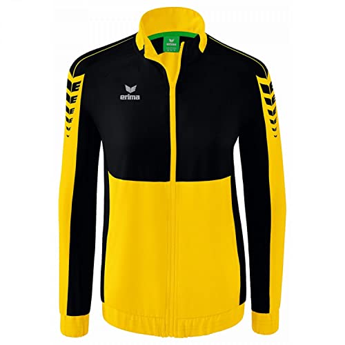Erima Damen Six Wings Präsentationsjacke (1012220), gelb/schwarz, 38 – Ansicht 1