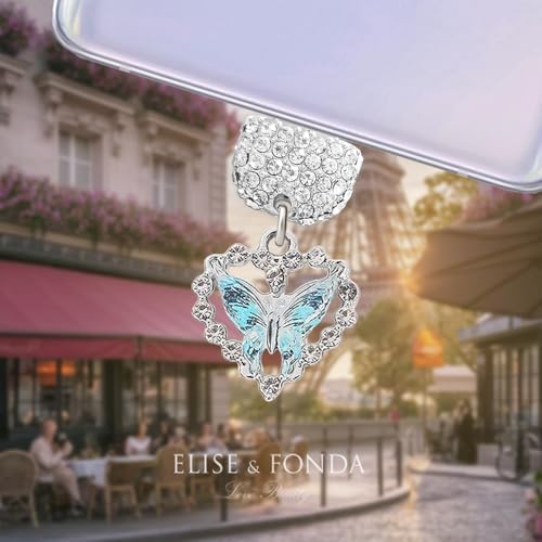 Breloque papillon pour téléphone portable, cadeau idéal Type-C - 2