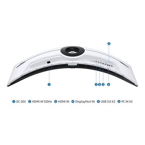 SAMSUNG 57" Odyssey Neo G9 (G95NC) Series Dual 4K UHD 1000R Curved Gaming Monitor, 240Hz, 1ms with DisplayPort 2.1, Quantum Mini-LED, DisplayHDR 1000, AMD FreeSync Premium Pro, LS57CG952NNXZA image 9