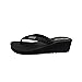 HUMMOO LTD Women’s Metal Decoration Platform High Wedge Flip Flops Ladies Soft Cushion Summer Thong Sandals (Black/US5/EU36)