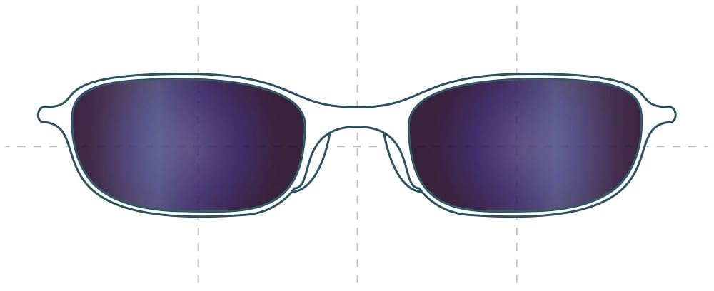 Sunglass Fix Replacement Sunglass Lenses Compatible for Rixx Orbit 49mm (Non-Polarized SFx Edge Blue Mirror Black Pair)