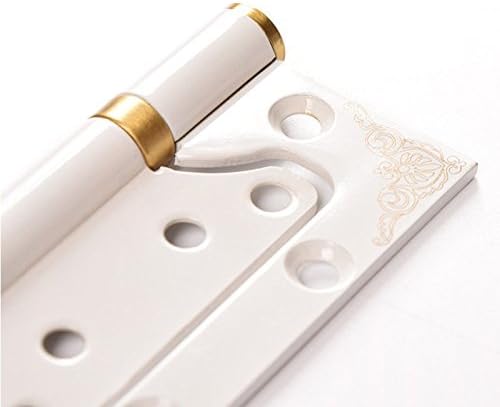 2-Pack 4"x3" Thickness 0.12-in White Mute Stainless Steel Non-Mortise Ball Bearing Door Hinge with Mounting Screws