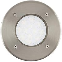 EGLO LAMEDO Iluminación de suelo para exteriores Acero inoxidable LED , Iluminación al aire libre , Iluminación de suelo para exteriores, Acero inoxidable, Vidrio, Acero inoxidable, Patio, II, Blanco