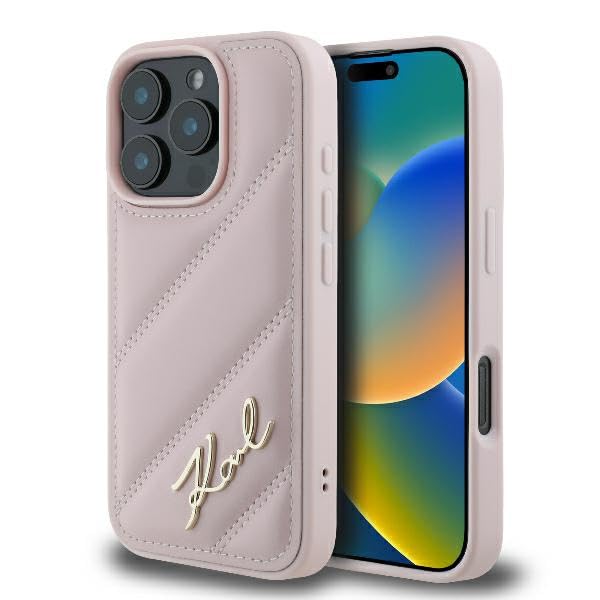 Coque iPhone 16 Pro Karl Lagerfeld Rose : l'accessoire mode du quotidien