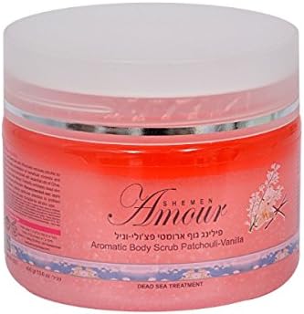 Dead Sea Minerals - Aromatic Body Scrub for Softer, Smoother Skin Patchouli Vanilla (2-Pack)