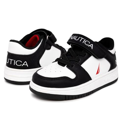 Image of Nautica Kids Adjustable Strap Shoes | Comfortable Casual Sneakers for Boys and Girls, Toddlers & Little Kids