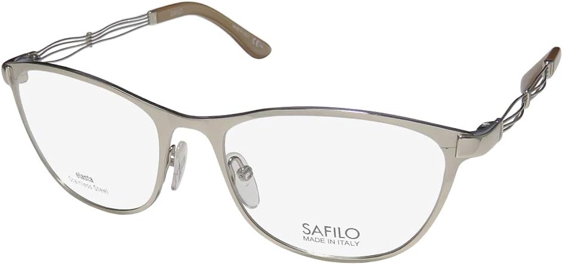 Safilo Sa 6027 03YG Light Gold Eyeglasses at Amazon Women's ...