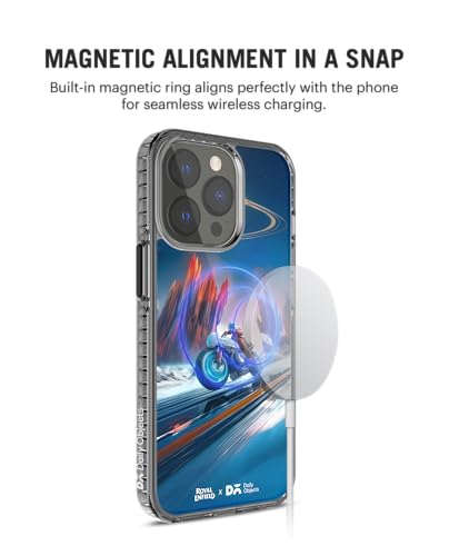 Image of DailyObjects Polar Drift Stride 2.0 Magnetic Case Cover Compatible with iPhone 14 Pro Max | Wireless Charging Slim Back Cover | 2 Layer Edge Protection & Shockproof