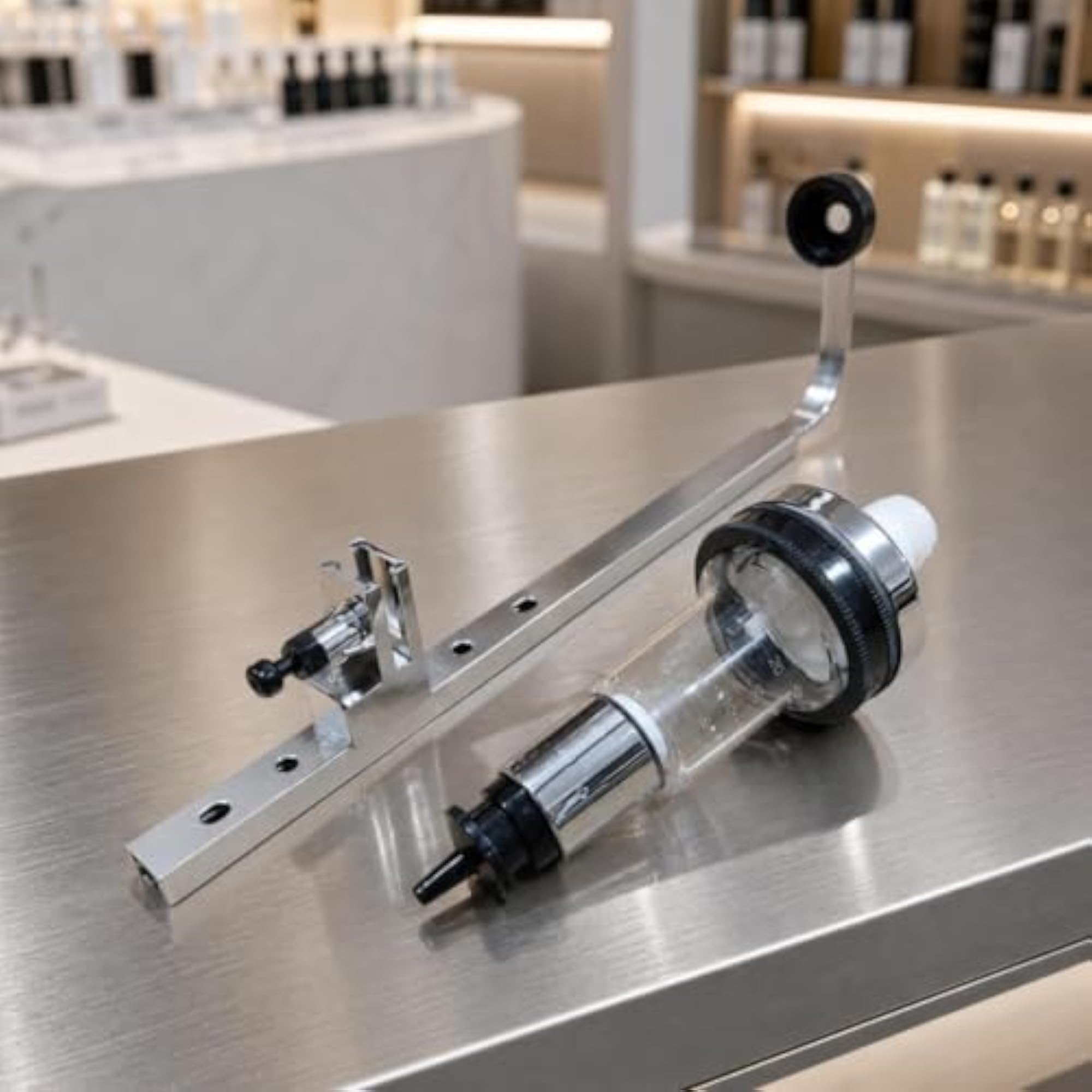 Scent Dispensing Station with Metal Bracket for Fragrance, Space-Saving