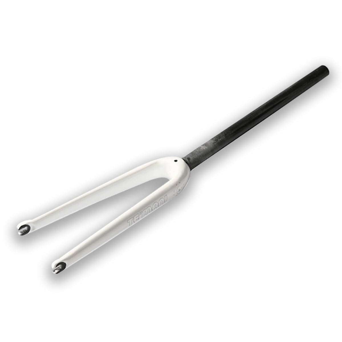 Rowery składane sztywne widelce 14/16/18/20.8 cm widelec BMX z włókna węglowego, 1-1/20.3 cm, prosty przód, 9 x 74/100 mm, hamulec typu C, biały, 100 mm