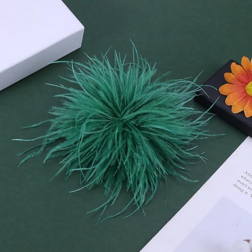 Image of CSIYANJRY99 Dainty Feather & Rose Flower Large Brooch Lapel Pins Delicate Elegant Handmade Flower Brooches Pin Classic for Wedding Party Dance Banquet for Women Dress Suit Ceremony Clothes Accessories Jewelry Valentine's Day Gifts