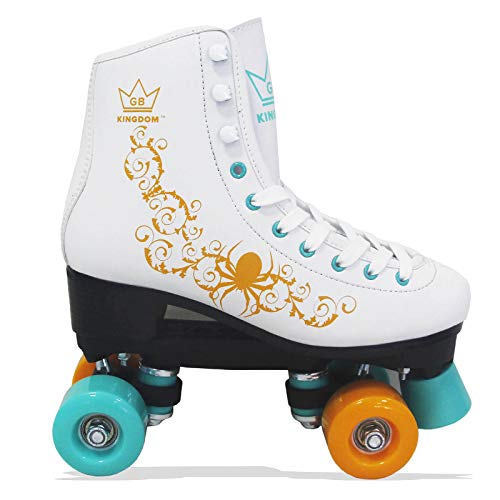 Kingdom GB Vector v2 Sport Pattini a rotelle (Bianoc/Verde/Giallo, 39 EU)