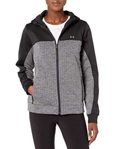 Under Armour Women's Herringbone Swacket,Black (001)/Graphite, Medium