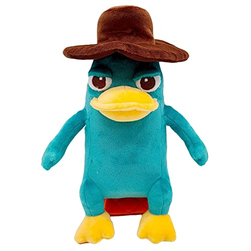 Shontay Perry The Platypus Plush, Platypus Plush Toy for Cartoon Fans Gift,Beautiful Platypus Stuffed Plushies Doll,Soft Stuffed Pillow for Kids' Room Decor, Medium, Blue