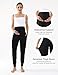 BRATUC Maternity Pants for Women Viscose from Bamboo Soft Stretchy Comfy Pregnancy Lounge Pajama Bottoms with Pockets (Small Black)