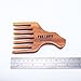 Wide Tooth Comb for Curly Hair, Natural Green Sandalwood Hair Pick for Detangling Thick