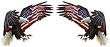 American Eagle American Flag Pair Decal 5