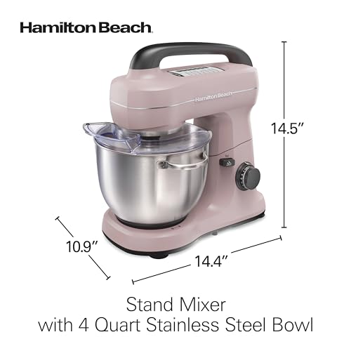 Hamilton Beach 4 Qt Electric Stand Mixer With 7 Speeds, Easy-Carry Handle - image 7