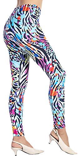 Image of Ndoobiy Printed Leggings Basic Workout Yoga Pants Buttery Smooth Womens Leggings