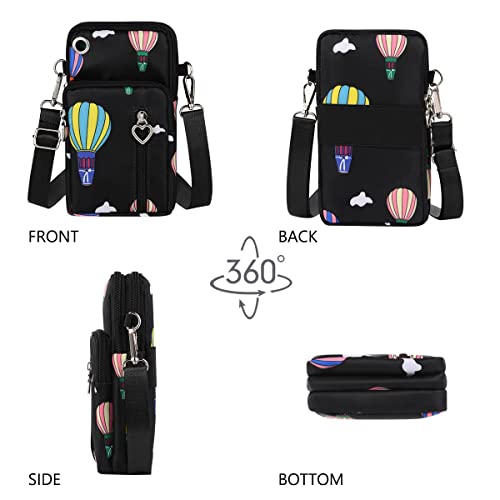 Nylon Crossbody Wallet - Travel Phone Purse, Shoulder Bag, Arm Bag4