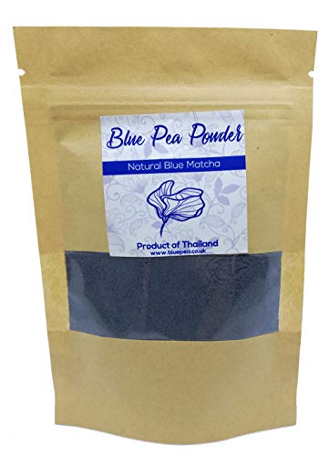 Polvo de guisante de mariposa azul (Clitoria Ternatea)  natural Matcha de hierbas, alimentos y bebidas, sellado al vacío para frescura 1000g