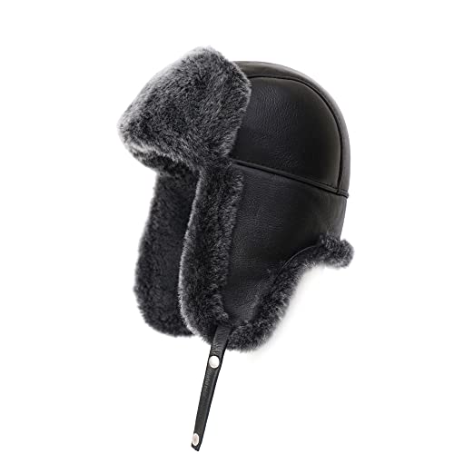 Ushanka Aviator Trapper U[nbg Y fB[X V[vXL t@[ VA \rGg C[tbvnbg g AEghA EB^[nbg 2024, }bgubN, XX-Large