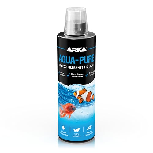 Chiarificatore acqua acquario 473 ml – MICROBE-LIFT Aqua-Pure – per acqua cristallina in dolce e marino – rimuove torbidità e impurità – biologico con batteri filtranti – sicuro per piante e fauna