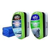BUFFZIT Car Water Repellent & Anti-Fog for Windshield – Quick & Easy Defogging Interior/Exterior Glass Cleaning Bundle, Long-Lasting Hydrophobic Coating for Clear Vision in Rain & Fog – Pack of 2