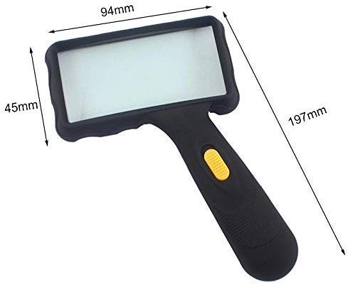 Vergrootglas Led Handheld Vergrootglas Met 2 Lichten Vergrootglas 10x5.5 Inch Lens Voor Het lezen van Boeken Sieraden… - Image 3